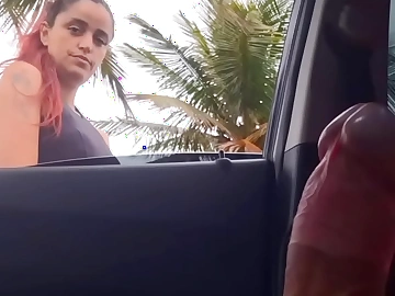 Risky masturbation in public for hottie