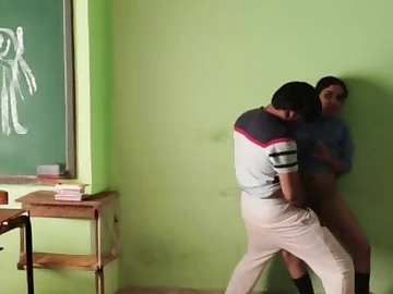 Hot Indian Uniform Girl Fucking in Empty