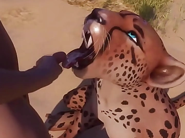 Furry girl boyfrends regarding a beggar