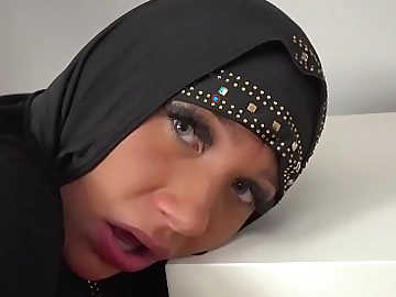 Naughty muslim chick gets some rod