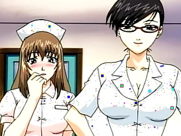 Cute hentai nurse fucked on make an
