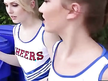 Teeny-weeny cheerleader adolescence