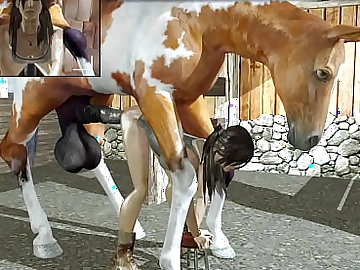 3d Lara Manoeuvres Shagging Horse